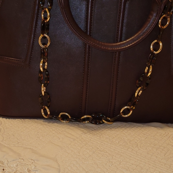 HOST PICK SOLE SOCIETY Satchel Cross-body Maroon Handbag - Picture 8 of 11